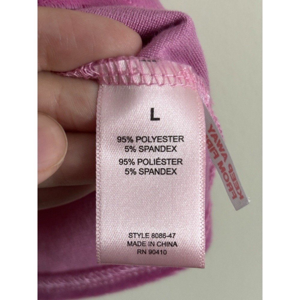 NWT Juicy Couture Velour Top‎ Silver Rhinestone Embellished Large Purple Pink - Picture 5 of 7